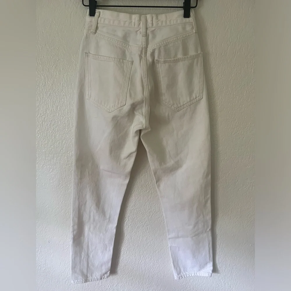 AGOLDE Riley High Rise Straight Crop in Escalate Women’s Size 23 White - Picture 4 of 5